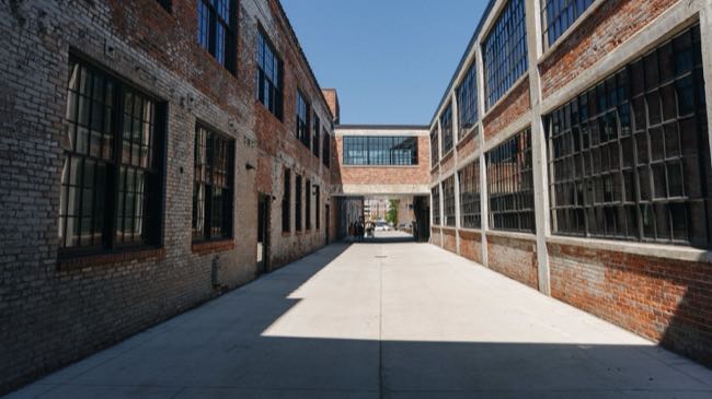 The old Lincoln motor factory is a techno venue now