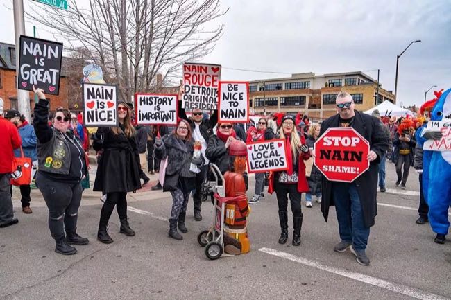 Marche du Nain Rouge marches the red dwarf out of Detroit again