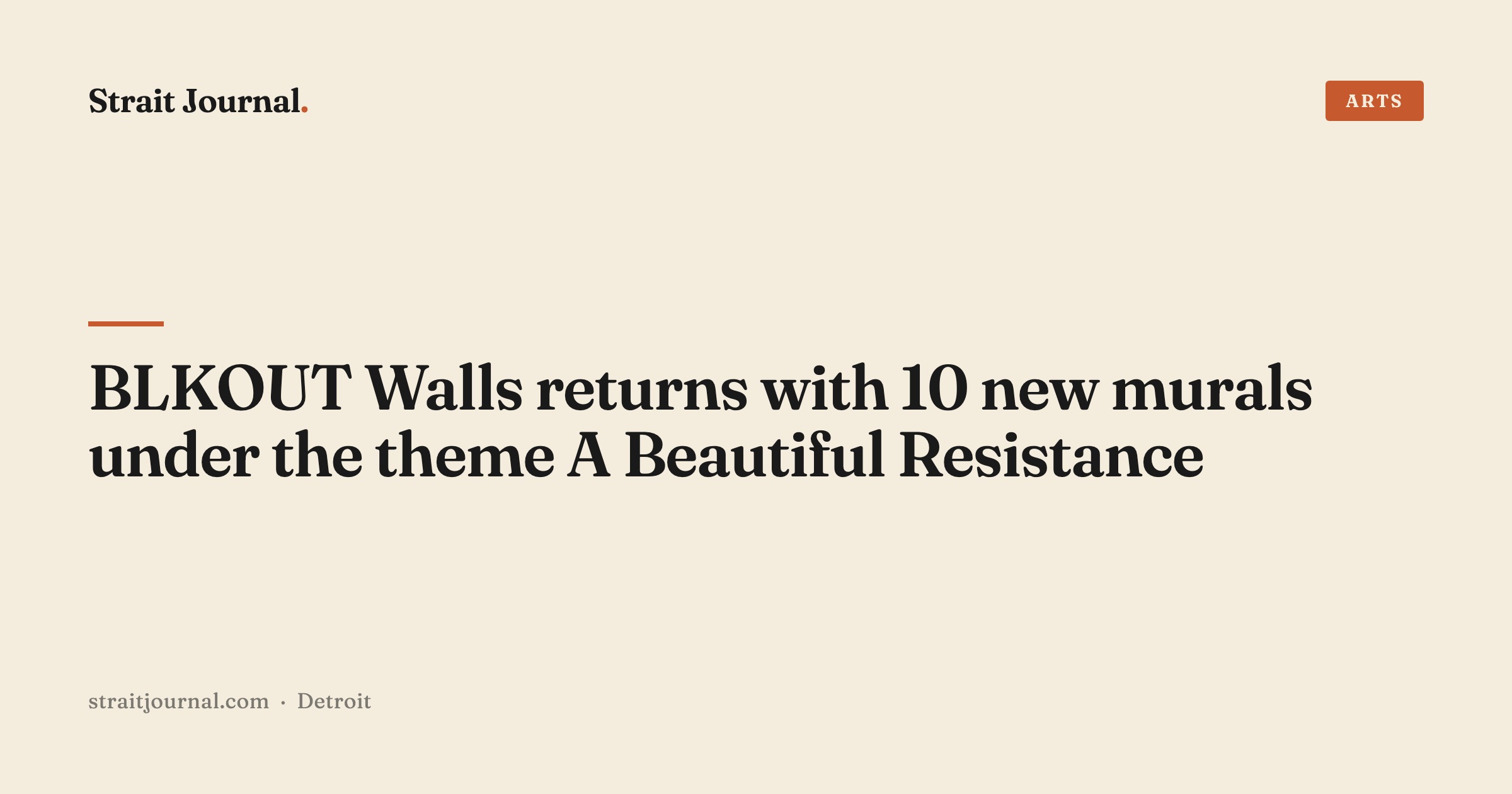 BLKOUT Walls returns with 10 new murals under the theme A Beautiful Resistance